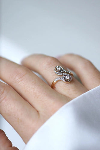 Bague 54 Bague Toi et Moi Diamants Belle Epoque 58 Facettes