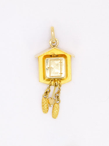 Pendentif Pendentif Charms vintage coucou or jaune 58 Facettes 1128.6