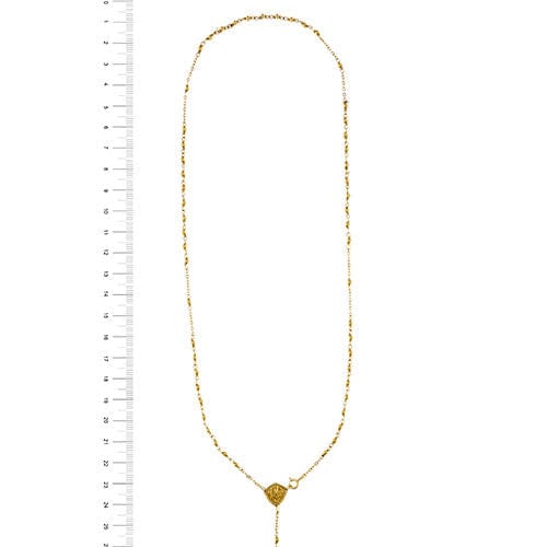 Collier Collier chapelet en or jaune 58 Facettes 37623