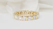 Bague 51 Alliance américaine en or jaune et diamants 2,40cts 58 Facettes 31354