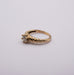 Ring 58 Spiral Solitaire Yellow Gold & Diamond 58 Facettes