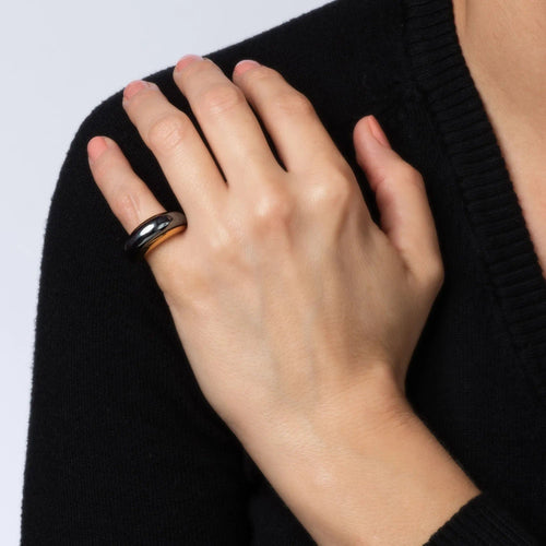 Bague 48 Van Cleef & Arpels - Bague Vintage Dôme Hématite 58 Facettes G13727