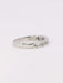 Bague 51 Alliance or blanc diamants baguette 58 Facettes J366