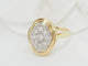 Bague 53 Bague vintage en or jaune et diamants 58 Facettes 33224