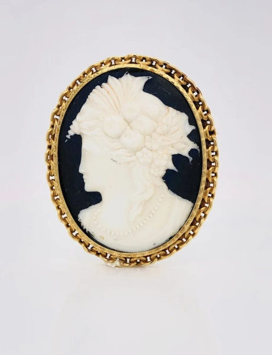 Broche Broche Française Camée 58 Facettes