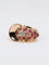 Bague 54.5 Bague tank or rose diamant grenats 58 Facettes J369