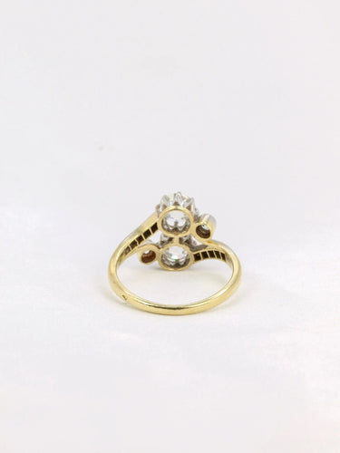 Bague 56 Bague toi et moi or diamants 58 Facettes J187