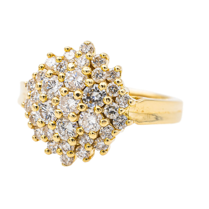 Bague Pompadour Or jaune Diamant