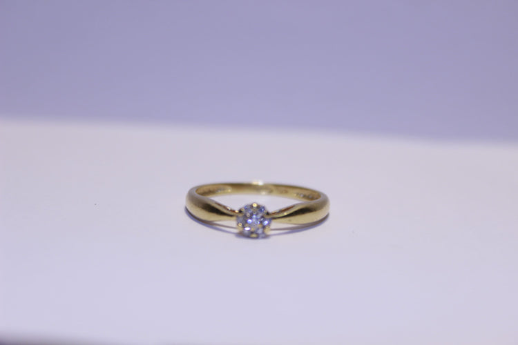 Bague 53 Bague Solitaire Diamants 58 Facettes