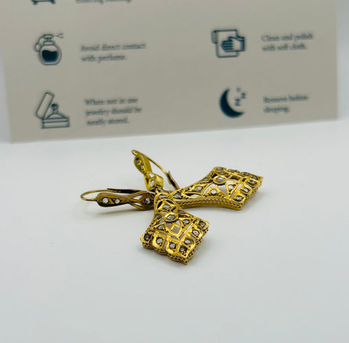 Boucles d'oreilles Boucles d'oreilles Art Déco avec saphirs 58 Facettes 50125