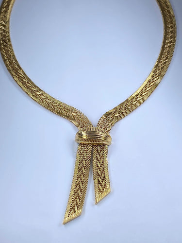 Collier Collier cravate en or jaune 58 Facettes AB600