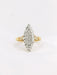 Bague 51 Bague marquise vintage diamants 58 Facettes J188