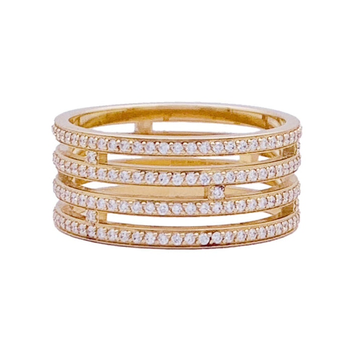 Bague 54 Bague Hermès, "Ariane", or rose, diamants. 58 Facettes 33590