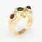 Bague 52.5 Bague diamant tourmaline rose verte 58 Facettes G4279