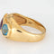 Bague 53 Bague vintage en or jaune avec améthyste et topaze bleue 58 Facettes G13634