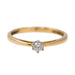Ring 53 Solitaire Ring Yellow Gold Diamond 58 Facettes 2663189CN