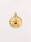 Pendentif Médaille amour Augis espagnole Mas que ayer Menos que manana or jaune rubis 58 Facettes J516
