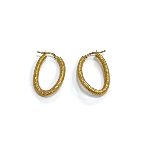 Paire de créoles paillette