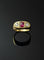 Bague Bague pont avec rubis et diamants, 58 Facettes