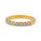 Bague 53 Bague Demi alliance Or jaune Diamant 58 Facettes 4113262CN