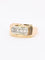Bague 54 Bague pont or jaune diamants taille rose 58 Facettes 973