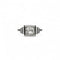 Bague 53 Bague solitaire en or blanc serti de diamants. 58 Facettes