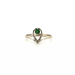 Ring 54 White Gold Diamond & Emerald Ring 58 Facettes 41-GS34028-2