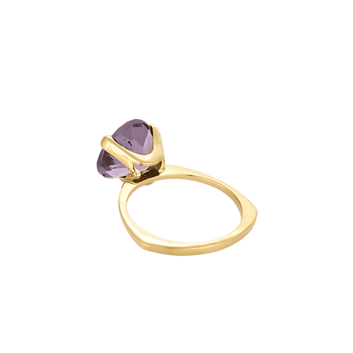 Bague 51.5 BAGUE OR JAUNE ET AMETHYSTE 58 Facettes BO/250009