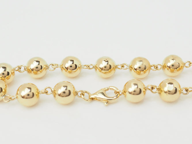 Bracelet Bracelet Marseillais Boules en or jaune 58 Facettes 33312