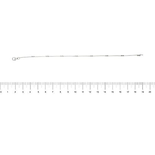 Bracelet Bracelet segmenté en or blanc avec diamants 58 Facettes 23296