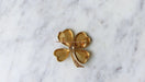 Broche Broche Trèfle Diamants sur Or Jaune 58 Facettes