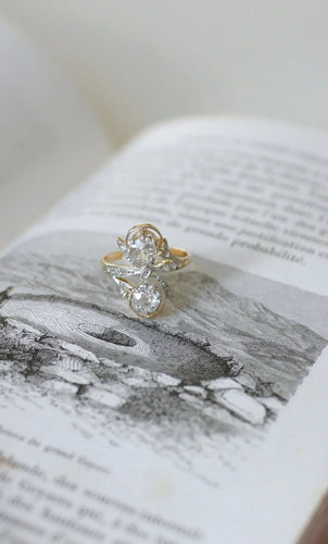 Bague Bague Belle Epoque Toi et moi Diamants 58 Facettes