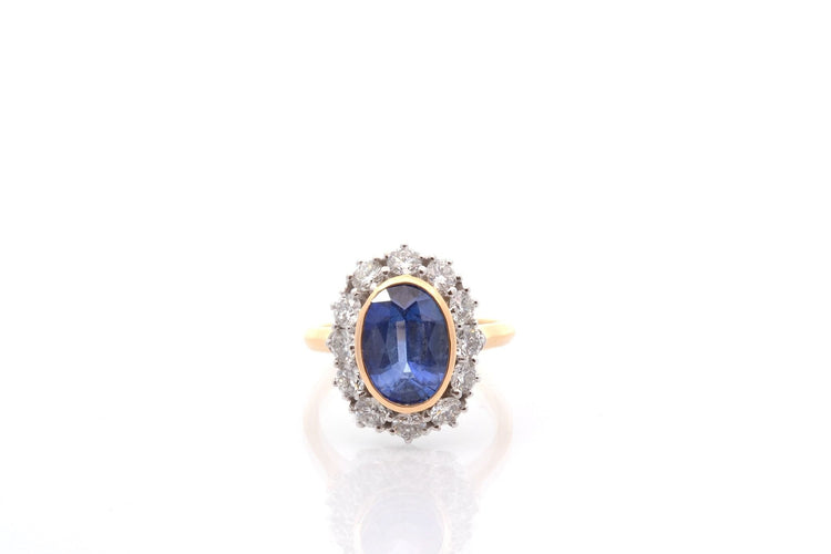 Bague 49 Bague saphir de 2,83cts et diamants 58 Facettes 27487
