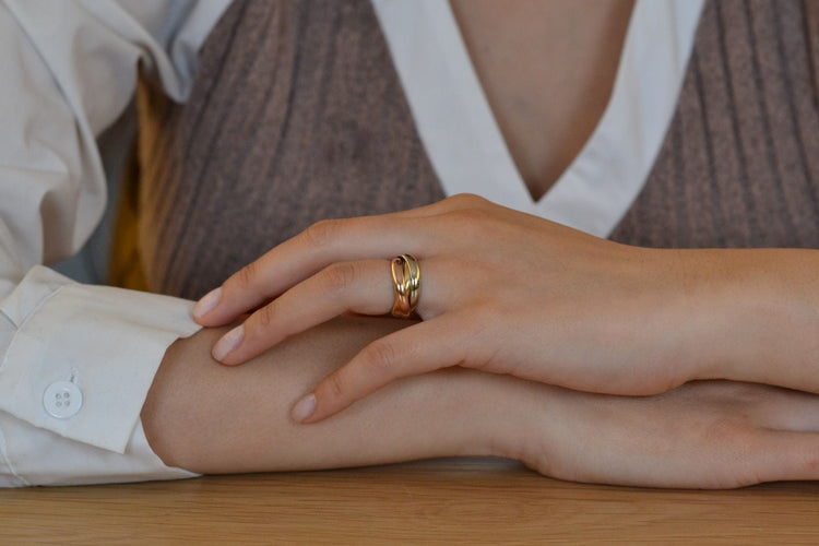 Bague 48 Bague signée Cartier trinity 58 Facettes 27591