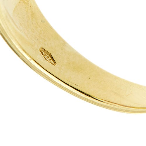 Anello oro giallo con ametista 58 Facettes 28153