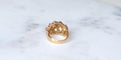 Bague 56.5 Bague Boule torsade or jaune, diamants et rubis 58 Facettes