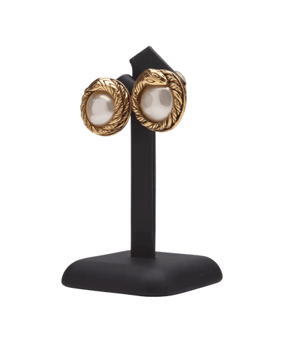 Boucles d'oreilles Boucles d'oreilles Chanel Acier Perle blanche 58 Facettes BO220135/PERLENLACEECHANEL/PHOTO