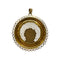 Pendentif Pendentif Vierge de profil en or jaune 750 (18k) 58 Facettes 330082286