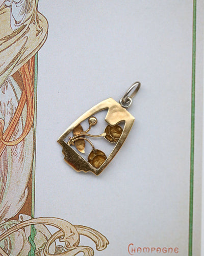 Collier Coulant de Sautoir ou Pendentif en Or jaune, Rubis et Perles 58 Facettes A11577