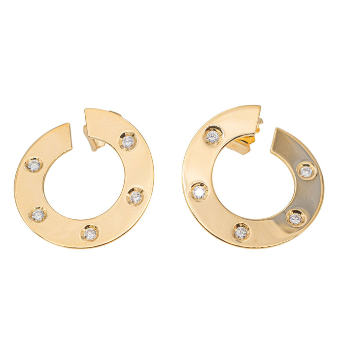 Boucles d'oreilles Boucles d'oreilles Or jaune Diamant 58 Facettes 2884003CN