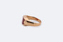 Bague 16 / Oro Rosa Bague en or rose avec pierre rouge 58 Facettes ANL706
