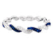 Bracelet Bracelet or blanc, diamants, saphirs. 58 Facettes 33891