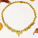 Collier Collier vintage saphirs diamants or jaune texturé 58 Facettes 24-276C