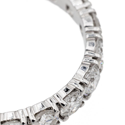 Bague 55 Bague Alliance Or blanc Diamant 58 Facettes 3290144CN