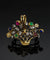Spilla-Ciondolo a Bouquet con Diamanti e Pietre Preziose 58 Facettes