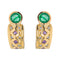 Boucles d'oreilles Boucles d'oreilles Or jaune Emeraude 58 Facettes 2845487CN
