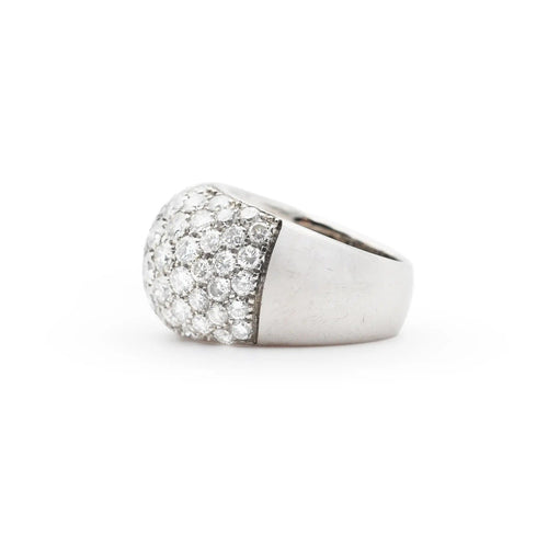 Bague Bague en or blanc sertie de diamants de 2,80 ct 58 Facettes 17315