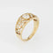 Bague Diamond Vine Ring Vintage 14k Yellow Gold Band Sz 5.25 Estate Fine Jewelry 58 Facettes G13617