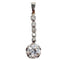 Pendentif or blanc , platine et diamant taille ancienne 1,30 carat (circa 1900)