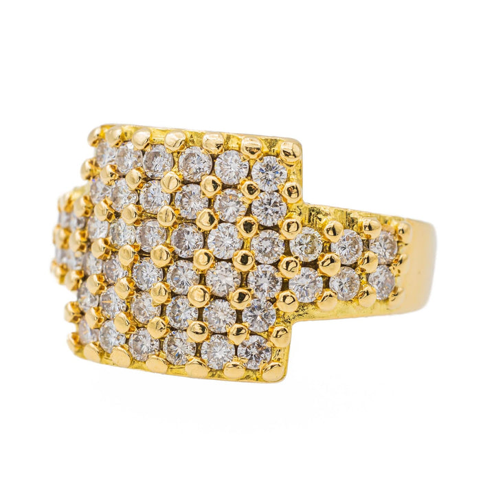 Bague 55 Bague Cocktail Or jaune Diamant 58 Facettes 3480623RV